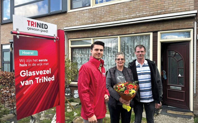 TriNed in Zeeuws-Vlaanderen. Hoera! Wij zijn het eerste huis in de wijk met Glasvezel van TriNed