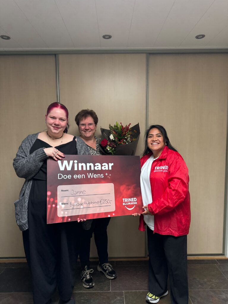 Doe een wens prijsuitreiking winnaar